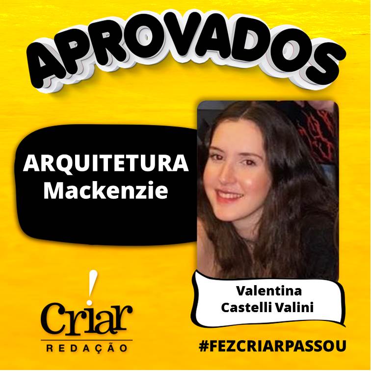 Aprovado Criar Redação