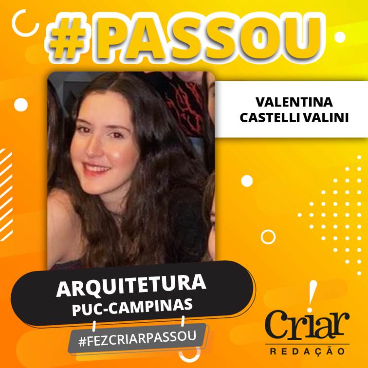 Aprovado Criar Redação