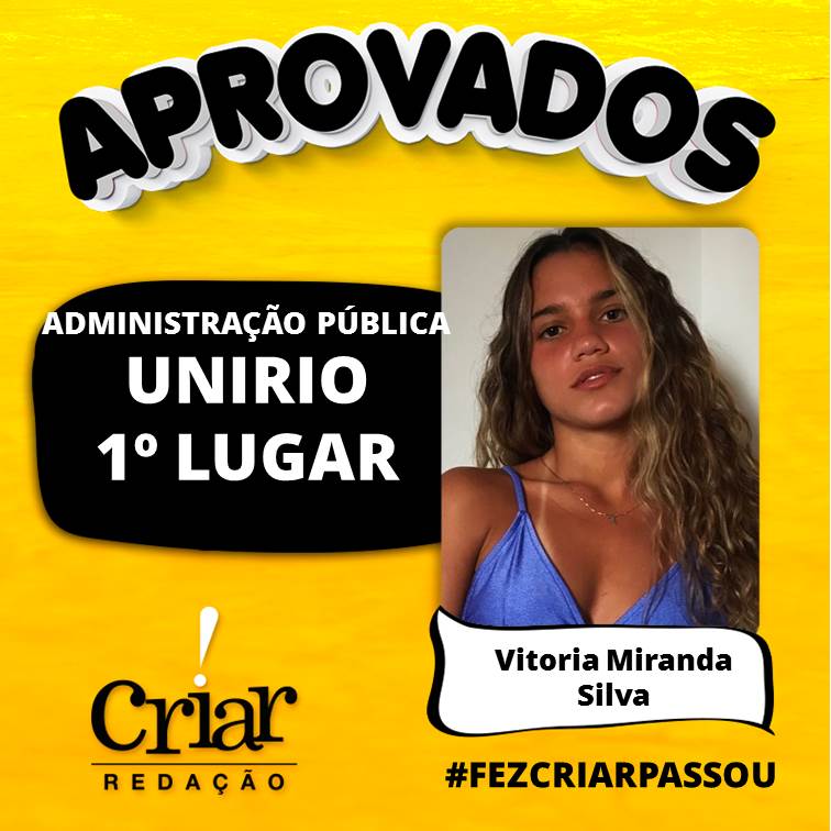 Aprovado Criar Redação