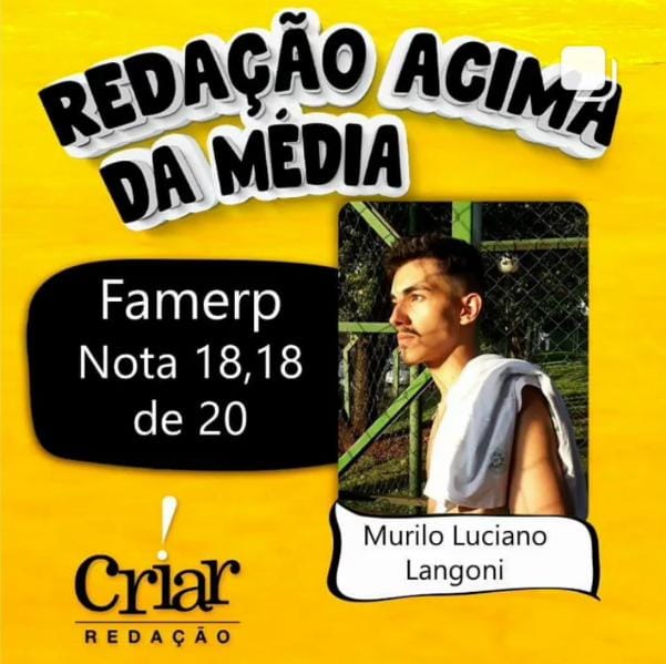 Aprovado Criar Redação