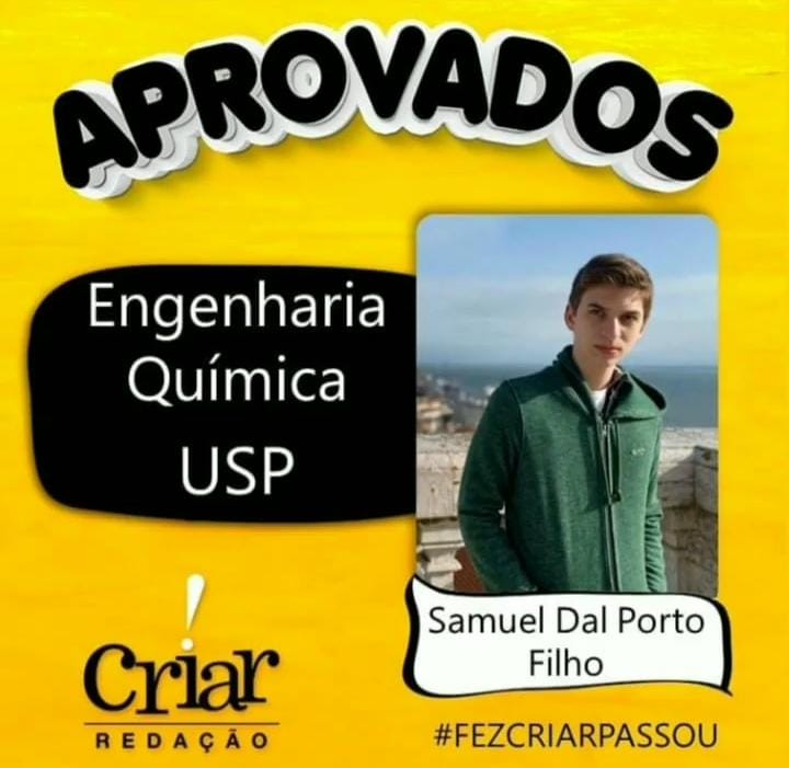 Aprovado Criar Redação