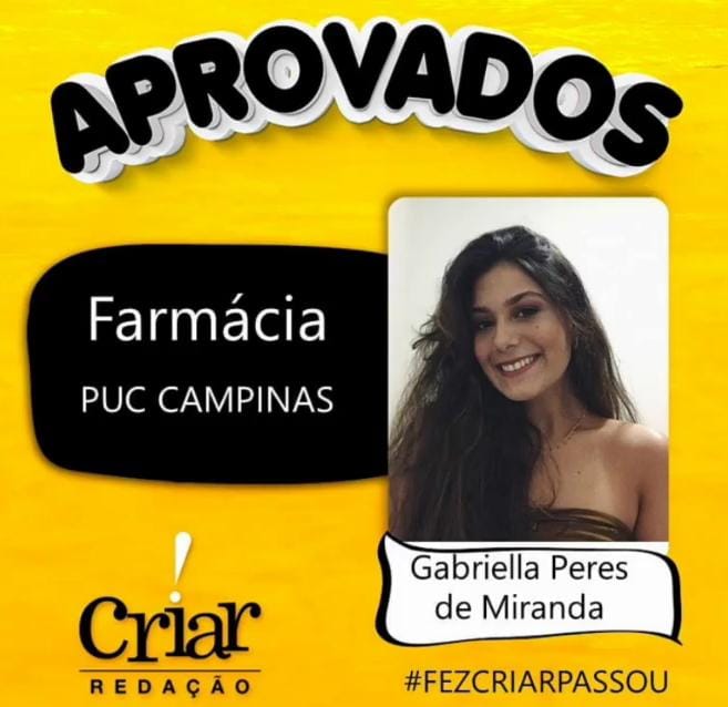 Aprovado Criar Redação