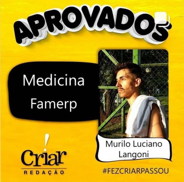 Aprovado Criar Redação