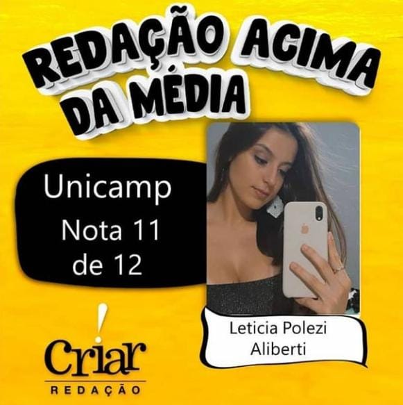 Aprovado Criar Redação